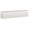 Vidaxl plantenbak 200x40x40 cm roestvrij staal