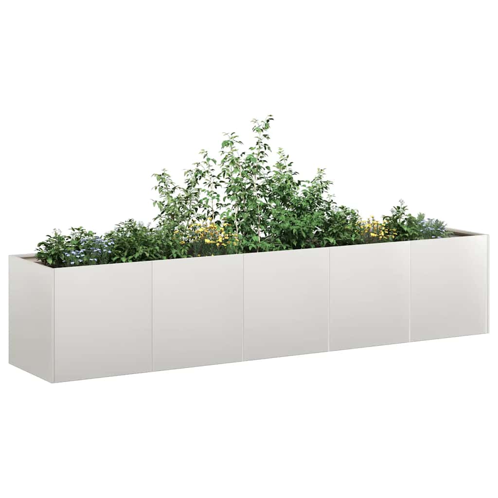 Jardinera vidaxx 200x40x40 cm acero inoxidable