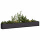 Vidaxl plantenbak 360x40x40 cm koudgewalst staal zwart