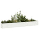 Vidaxl plantenbak 360x40x40 cm koudgewalst staal wit