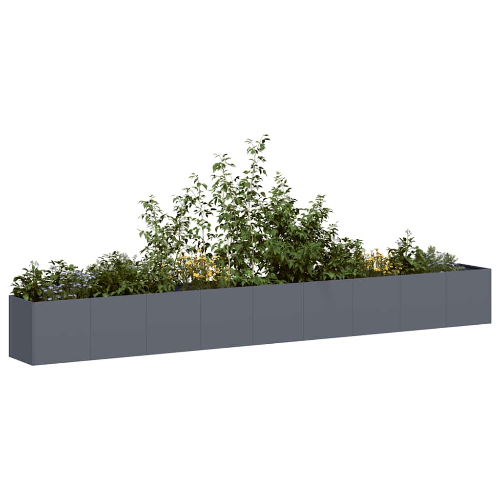 Jardinera vidaxx 360x40x40 cm acero laminado en frío antracita