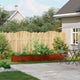 Vidaxl plantenbak roestig 360x40x40 cm weervast staal