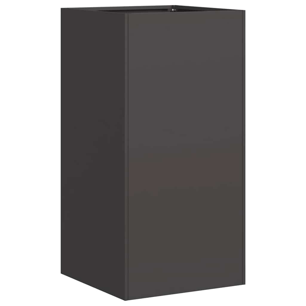 Jardinera vidaxx 40x40x80 cm acero laminado en frío negro