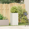 Jardinera vidaxx 40x40x80 cm acero laminado en frío blanco