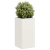 Vidaxl plantenbak 40x40x80 cm koudgewalst staal wit