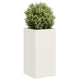 Vidaxl plantenbak 40x40x80 cm koudgewalst staal wit