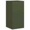 Vidaxl plantenbak 40x40x80 cm koudgewalst staal olijfgroen