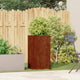 Vidaxl plantenbak roestig 40x40x80 cm weervast staal