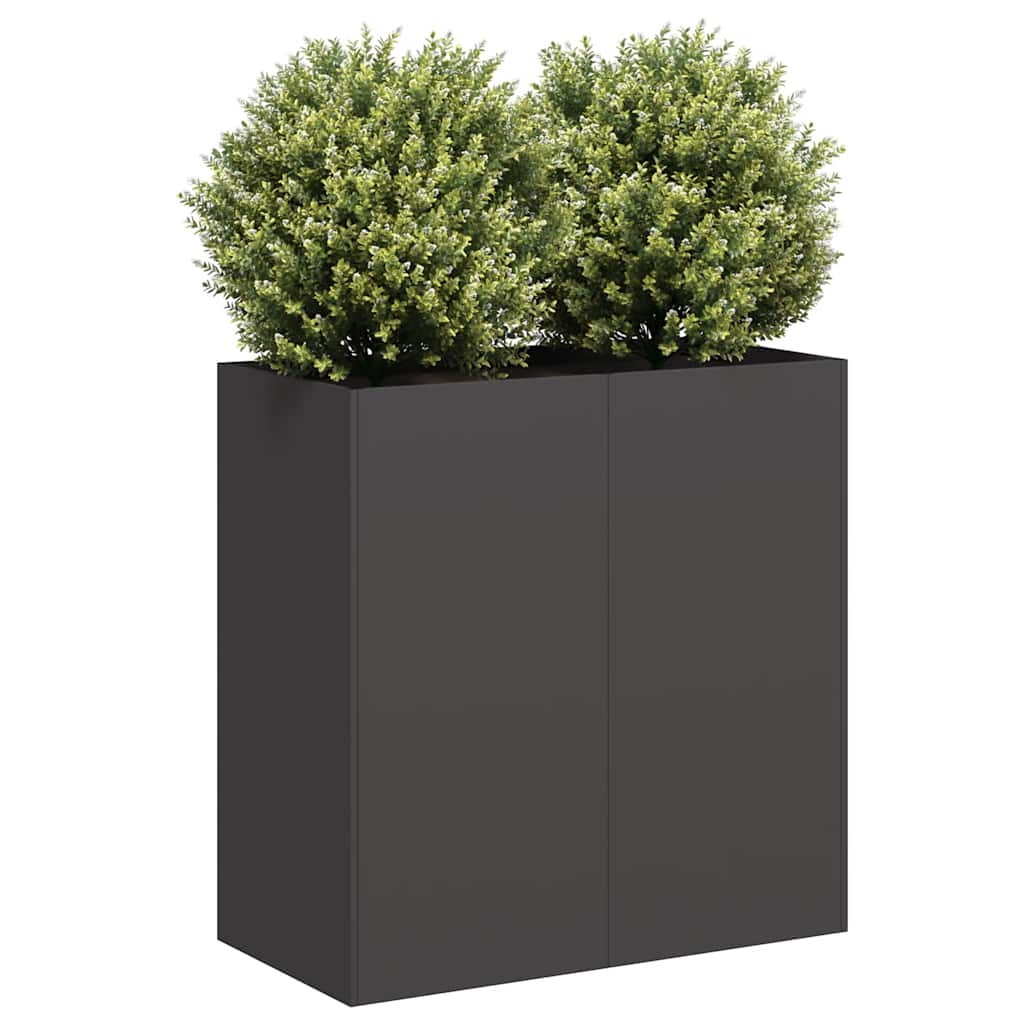 Vidaxx jardinera 80x40x80 cm acero laminado en frío negro