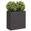 Vidaxl plantenbak 80x40x80 cm koudgewalst staal zwart