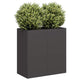 Vidaxl plantenbak 80x40x80 cm koudgewalst staal zwart