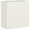 Vidaxl plantenbak 40x40x80 cm koudgewalst staal wit