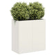 Vidaxl plantenbak 40x40x80 cm koudgewalst staal wit