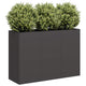 Vidaxl plantenbak 120x40x80 cm koudgewalst staal zwart