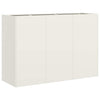 Vidaxl plantenbak 120x40x80 cm koudgewalst staal wit