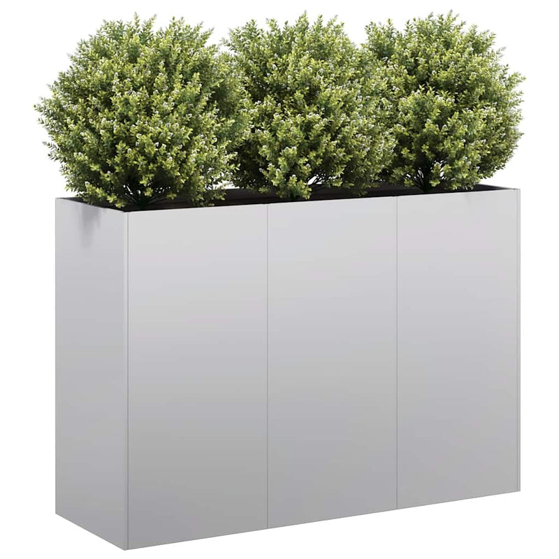 Vidaxl plantenbak 120x40x80 cm gegalvaniseerd staal