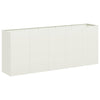 Fioriera Vidaxx 200x40x80 cm in acciaio laminato a freddo bianco