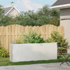 Fioriera Vidaxx 200x40x80 cm in acciaio laminato a freddo bianco