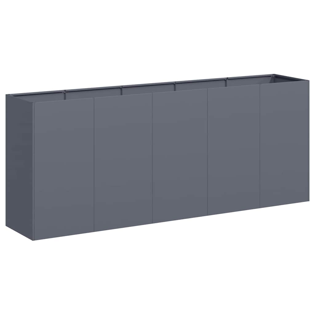 Jardinera vidaxx 200x40x80 cm acero laminado en frío antracita