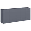 Vidaxl plantenbak 200x40x80 cm koudgewalst staal antracietkleurig