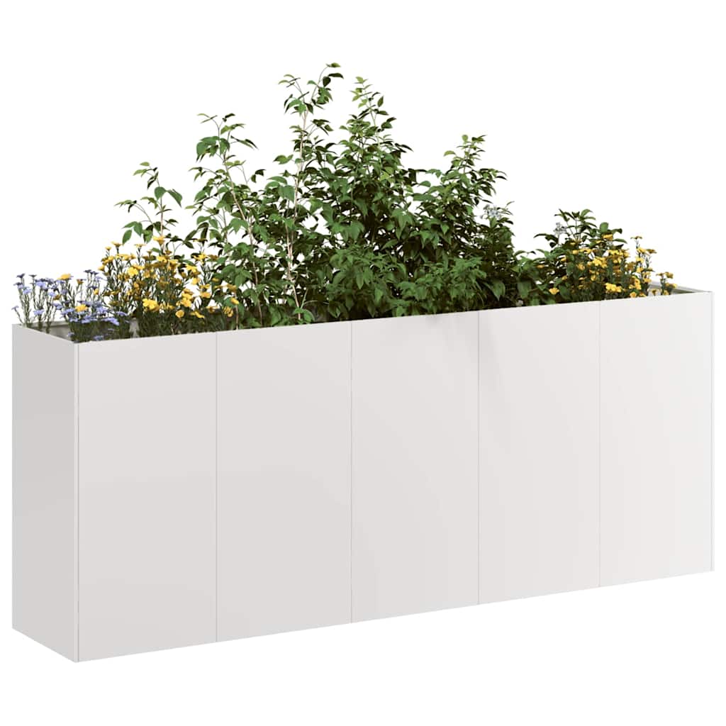 Jardinera vidaxx 200x40x80 cm acero inoxidable