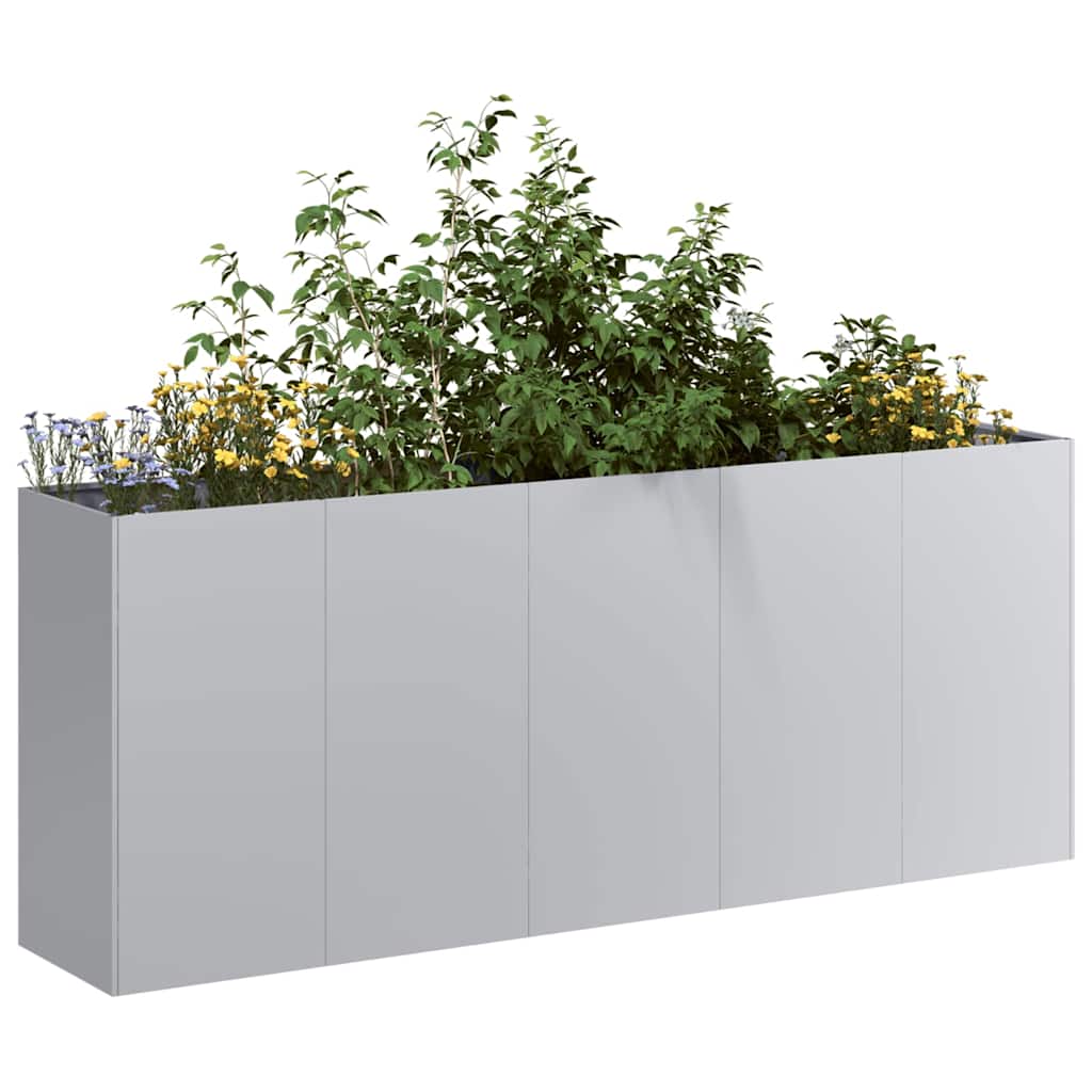 Vidaxl plantenbak 200x40x80 cm gegalvaniseerd staal