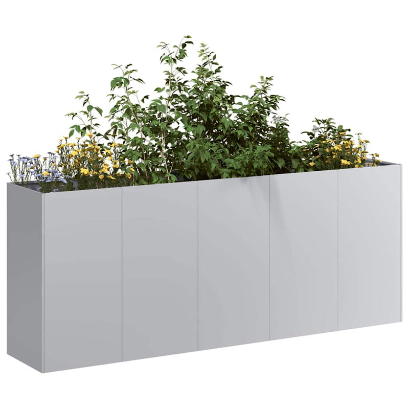 Jardinera vidaxx 200x40x80 cm acero galvanizado