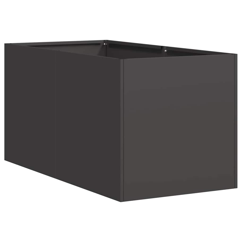 Jardinera vidaxx 40x80x40 cm acero laminado en frío negro