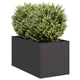 Vidaxl plantenbak 40x80x40 cm koudgewalst staal zwart