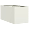 Vidaxl plantenbak 40x80x40 cm koudgewalst staal wit