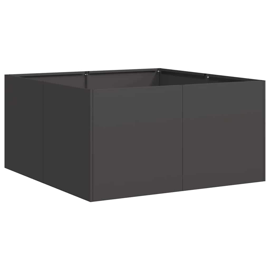 Vidaxx jardinera 80x80x40 cm acero laminado en frío negro