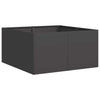 Vidaxl plantenbak 80x80x40 cm koudgewalst staal zwart