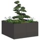 Vidaxl plantenbak 80x80x40 cm koudgewalst staal zwart
