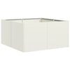 Vidaxl plantenbak 80x80x40 cm koudgewalst staal wit