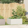Vidaxx jardinera 80x80x40 cm acero laminado en frío blanco