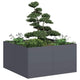 Vidaxl plantenbak 80x80x40 cm koudgewalst staal antracietkleurig