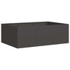 Vidaxl plantenbak 120x80x40 cm staal zwart