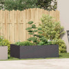 Fioriera Vidaxx 120x80x40 cm acciaio nero