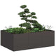 Fioriera Vidaxx 120x80x40 cm acciaio nero
