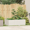 Fioriera Vidaxx 120x80x40 cm acciaio bianco