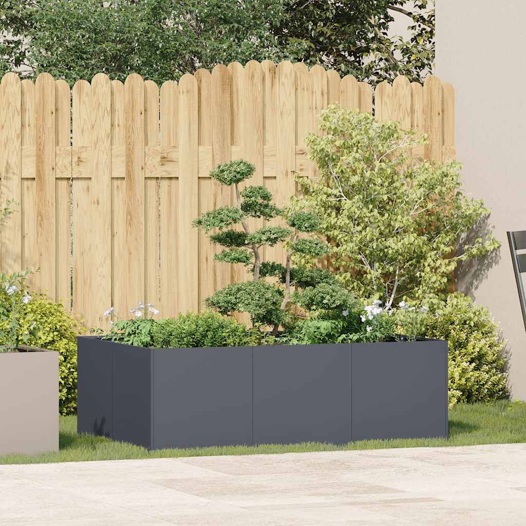 Fioriera Vidaxx 120x80x40 cm acciaio antracite