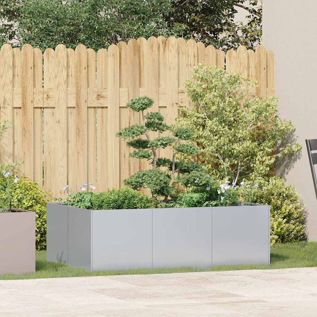 Vidaxl plantenbak 120x80x40 cm gegalvaniseerd staal