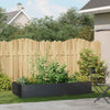 Fioriera Vidaxx 200x80x40 cm acciaio nero