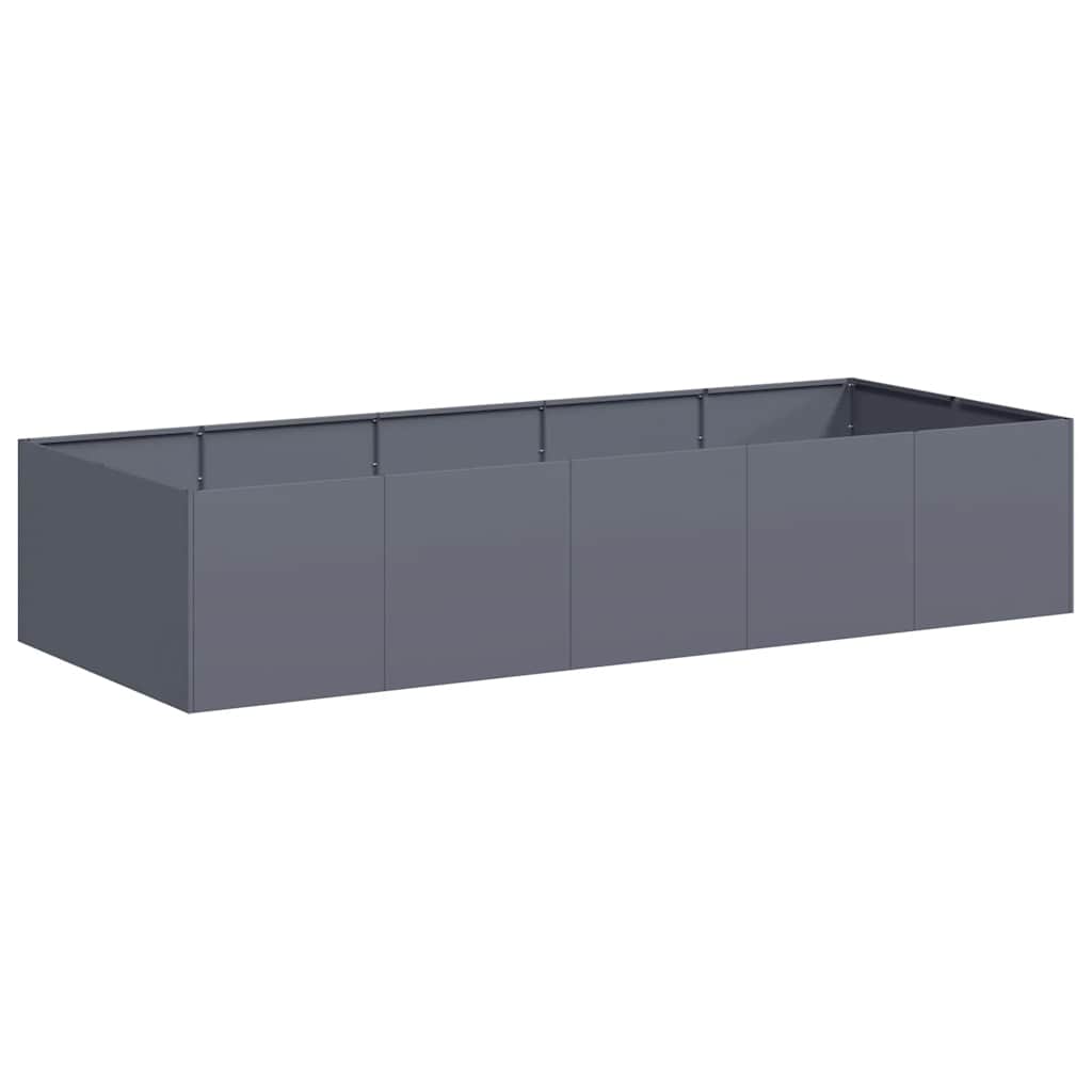 Fioriera Vidaxx 200x80x40 cm acciaio antracite