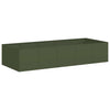 Vidaxl plantenbak 200x80x40 cm staal olijfgroen