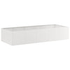 Vidaxl plantenbak 200x80x40 cm roestvrij staal