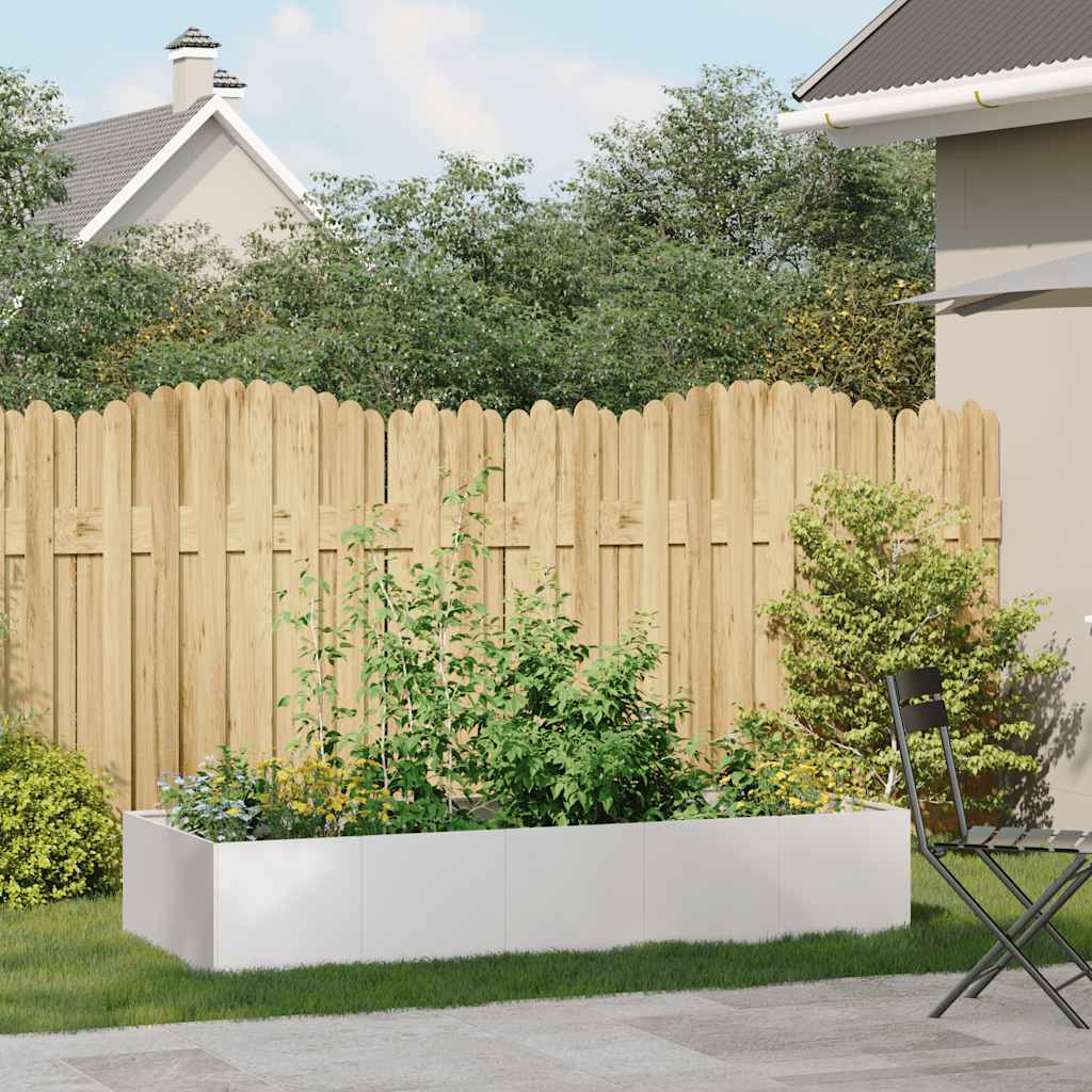 Jardinera vidaxx 200x80x40 cm acero inoxidable