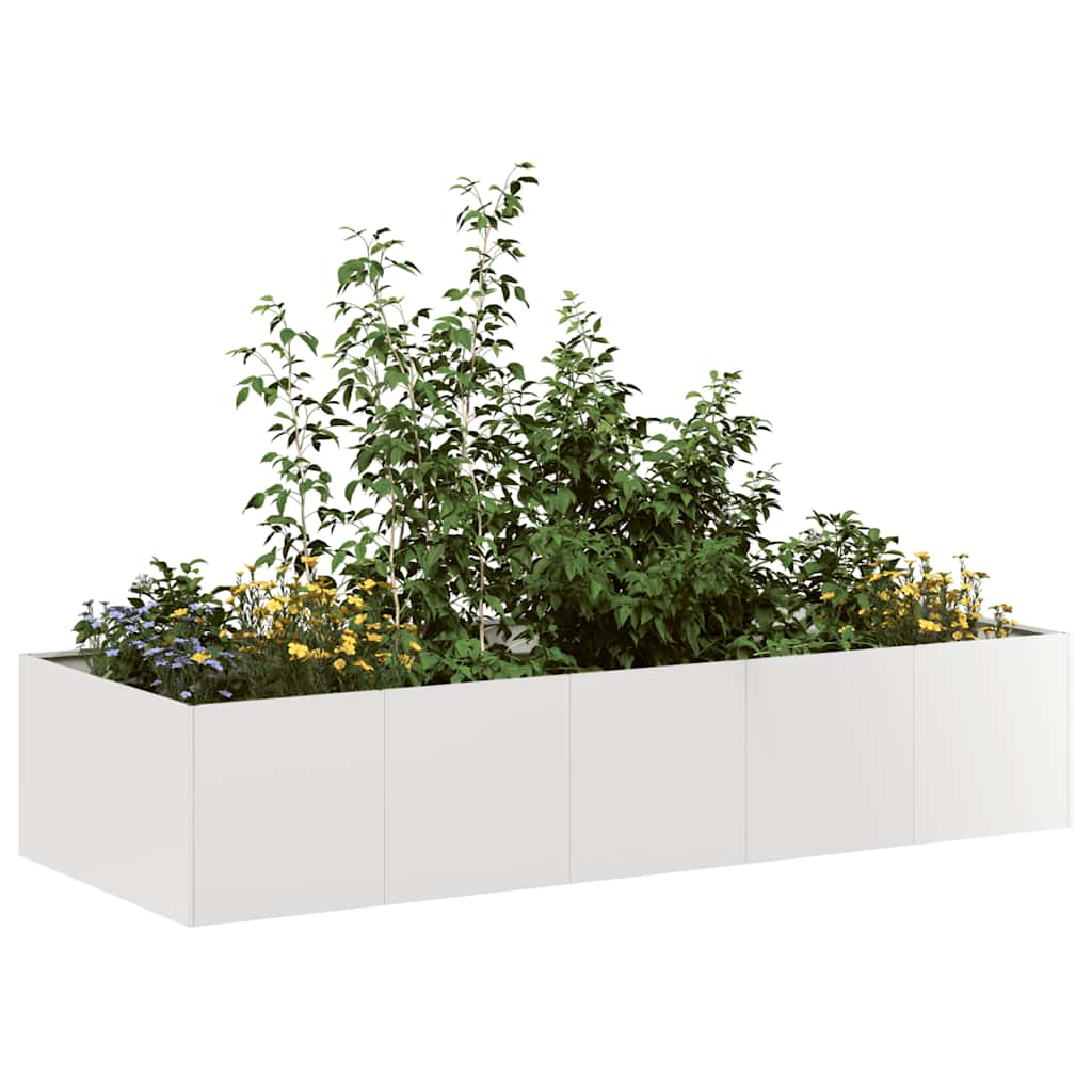 Jardinera vidaxx 200x80x40 cm acero inoxidable