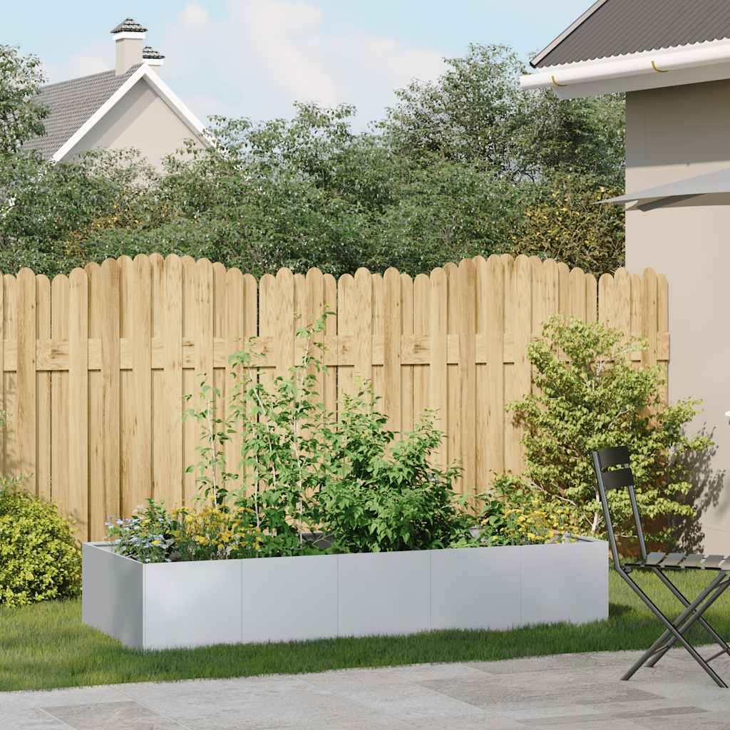 Vidaxl plantenbak 200x80x40 cm gegalvaniseerd staal