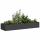 Fioriera Vidaxx 280x80x40 cm acciaio nero